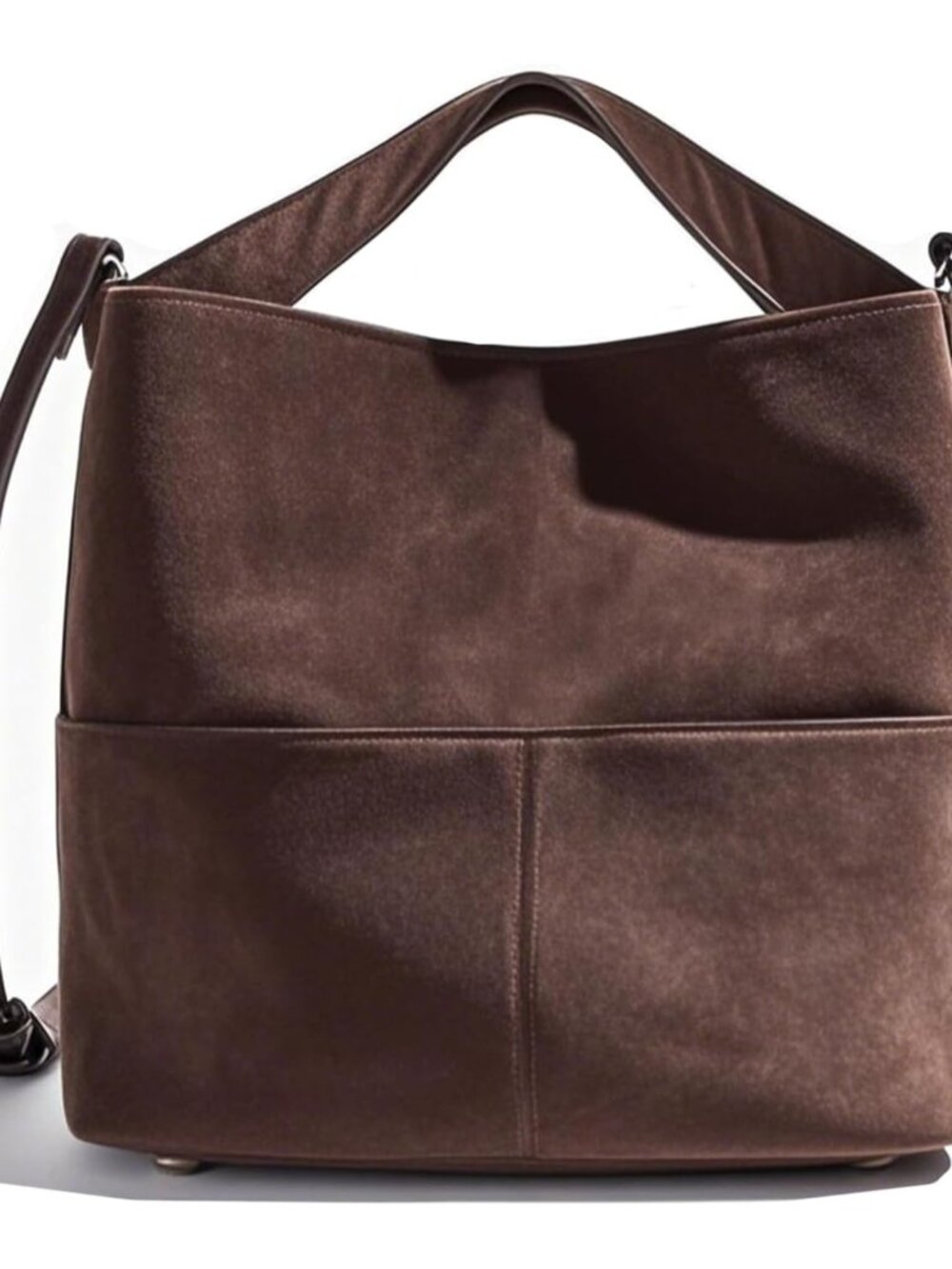 Suede Bags For Women Bucket Bag Brown Purse Crossbody Purses Slouchy Bag Faux Su
